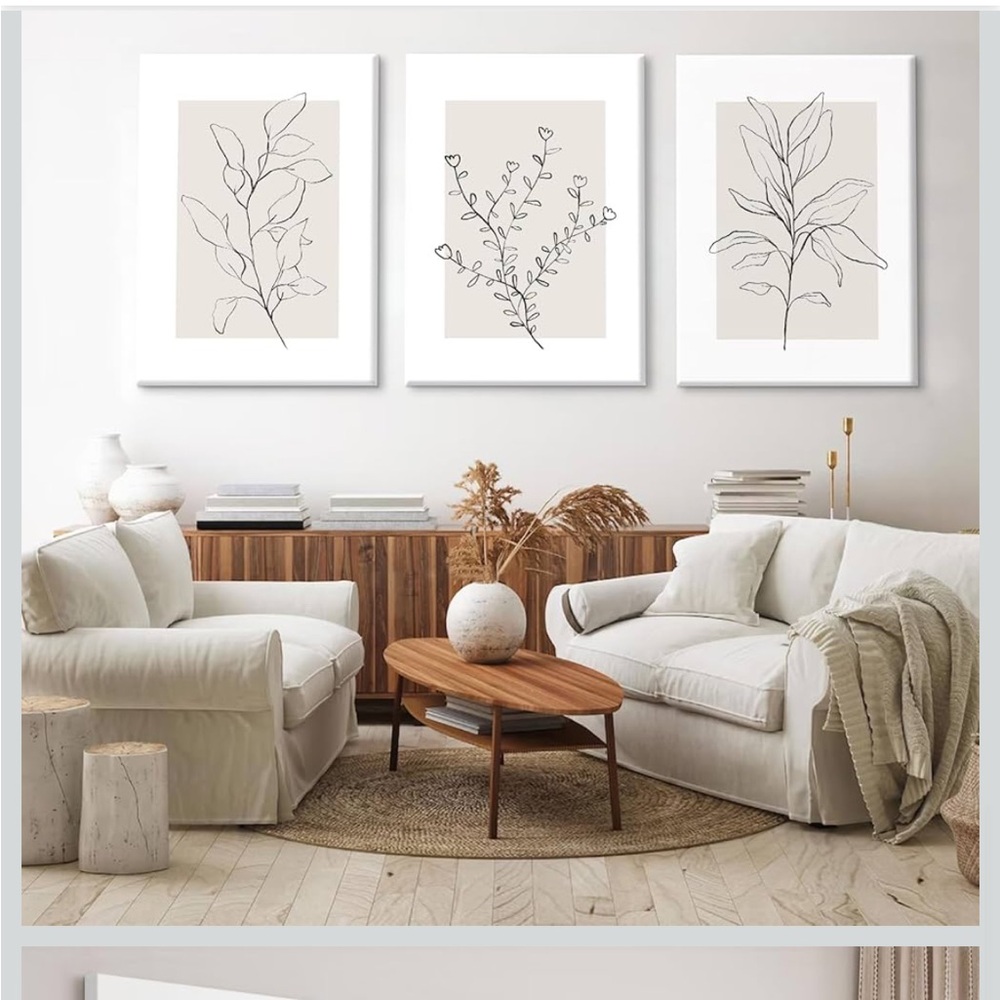 Minimalist Botanical Wall Art Set